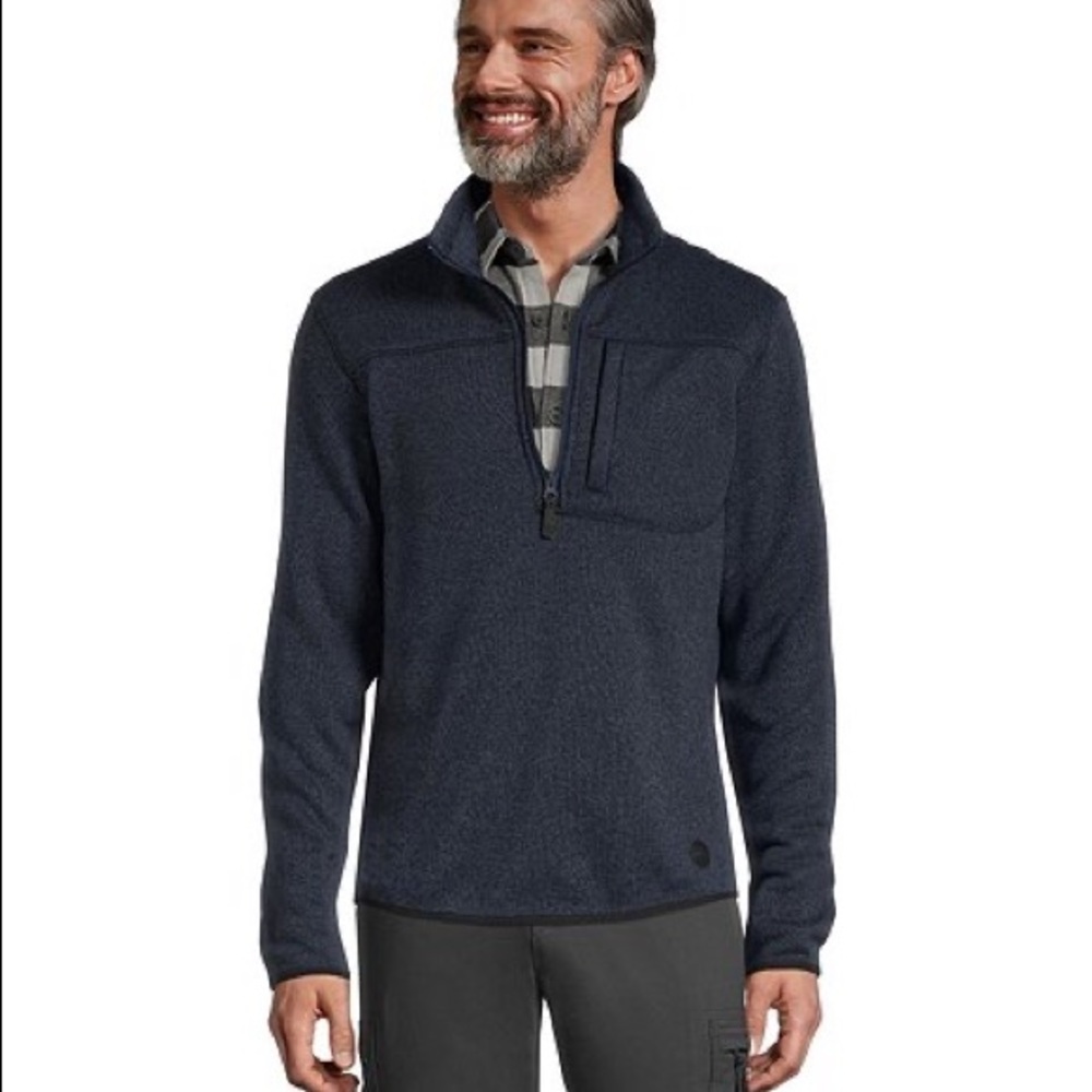 NWT WindRiver Men's T-Max Heat Quarter Zip Sweatshirt Sz 2XL